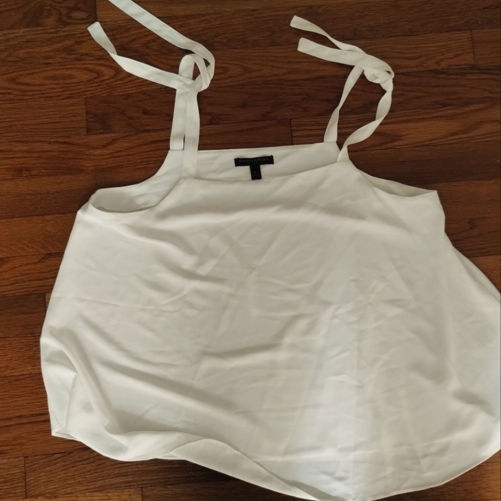 Banana Republic sleeveless blouse, cream color size L